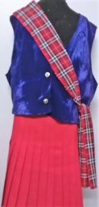Kids Costumes to Hire - SCOTTISH - kilt, wasitcoat, sash - GIRL